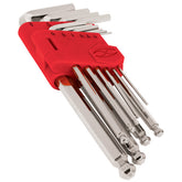 Juego de 10 llaves allen larga desde 1/16" hasta 3/8" truper